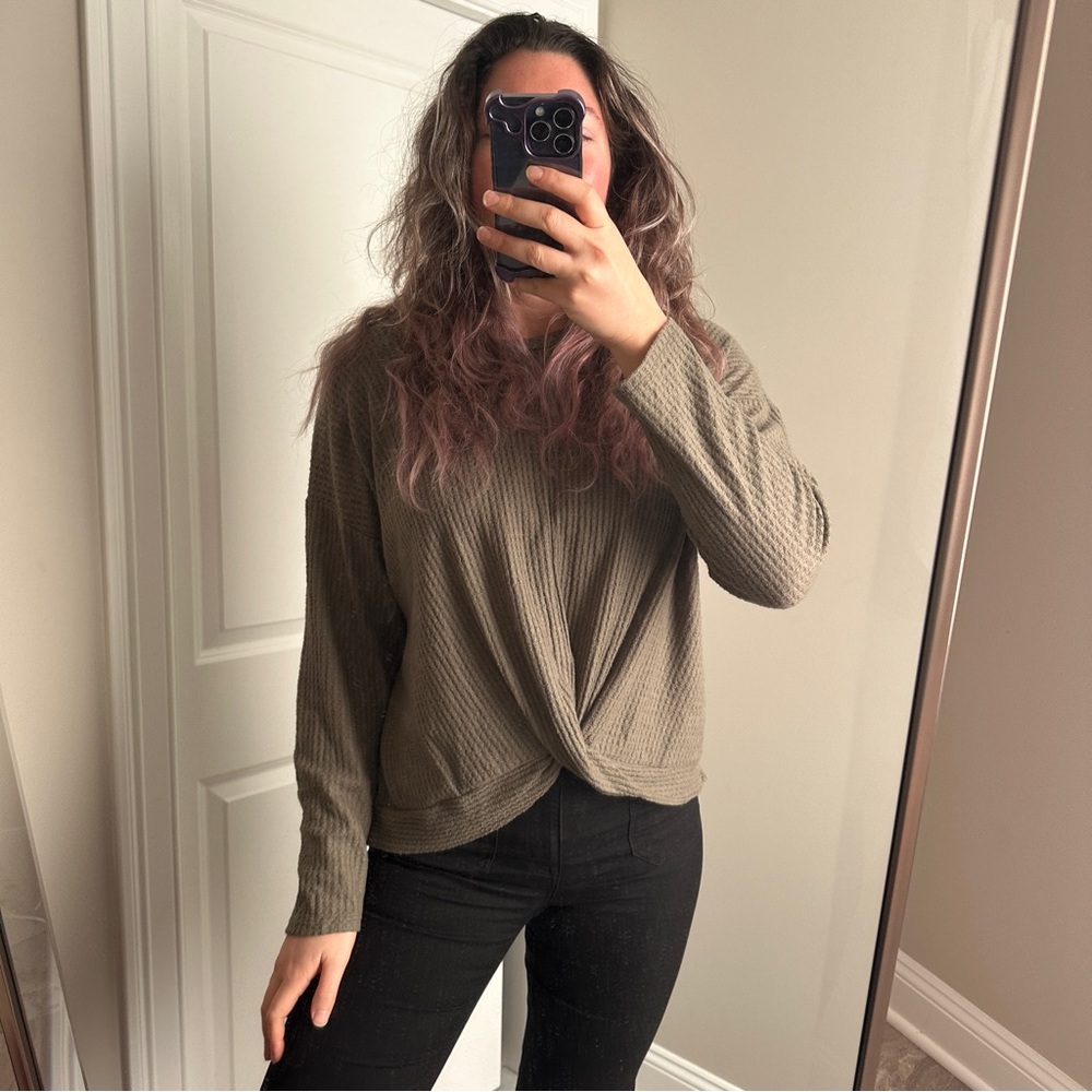 Waffle Knit Sweater